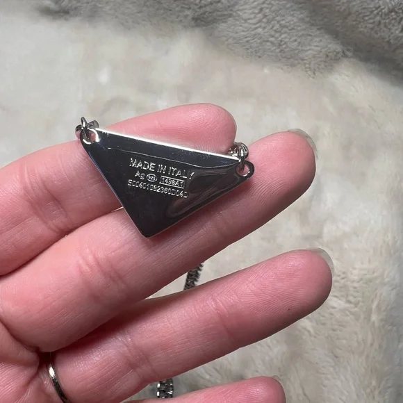 Prada Black and Silver Necklace - Picture 4 of 5